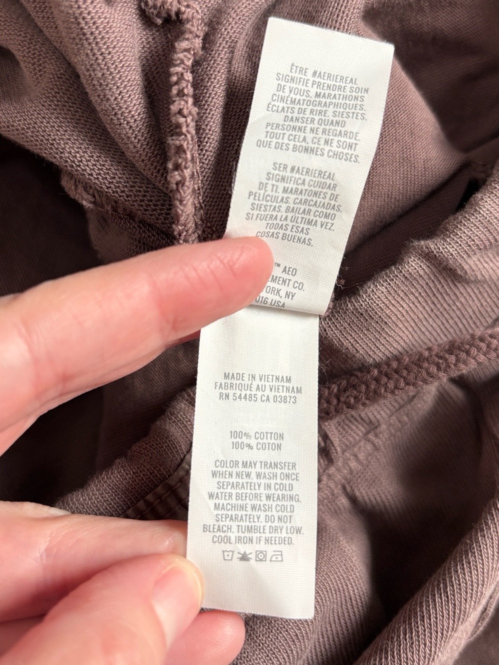 Aerie Taupe Purple Jogger Sweatpants Joggers Women’s Size Medium - Picture 4 of 6
